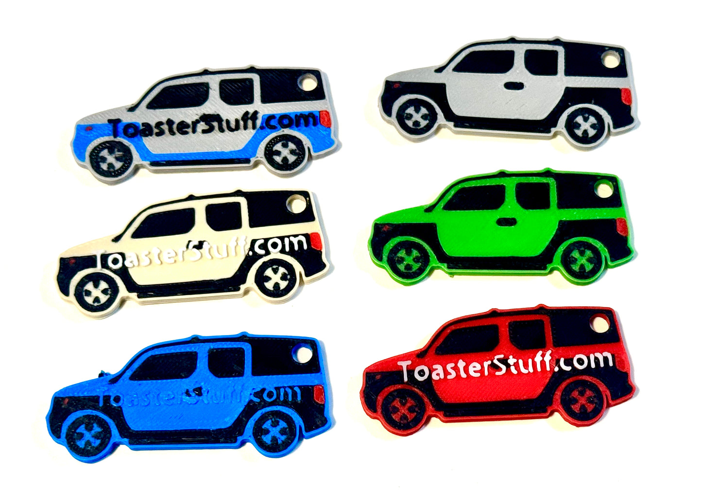 Honda Element Key Chain Multicolor EX Embossed