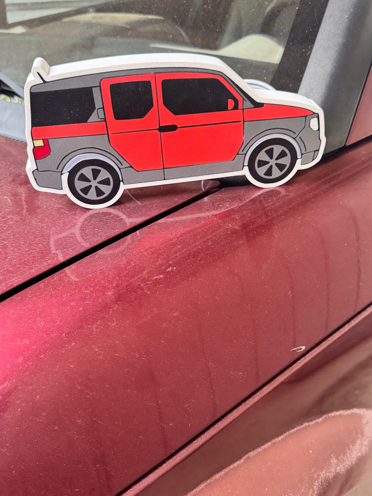 Element LED lightbox Rallye red